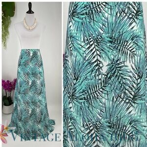 Green/Black/White Palm SARONG Pareo Lavalava Beach Wrap Skirt Summer Scarf